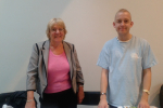 Cllr Ruth Melling (Burscough East) and Edward McCarthy WLCF Coordinator 