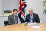 Jack Gilmore with Boris Johnson