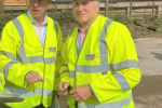 Photo of Cllr Rob Bailey, Association Chairman and County Councillor for West Lancs East with development control committee chairman, Matthew Maxwell-Scott.