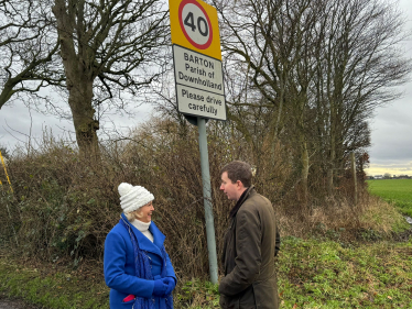 Mike Prendergast and Cllr Marilyn Westley